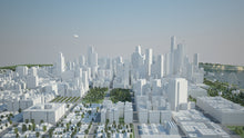 3D Big City G2 - White Buildings